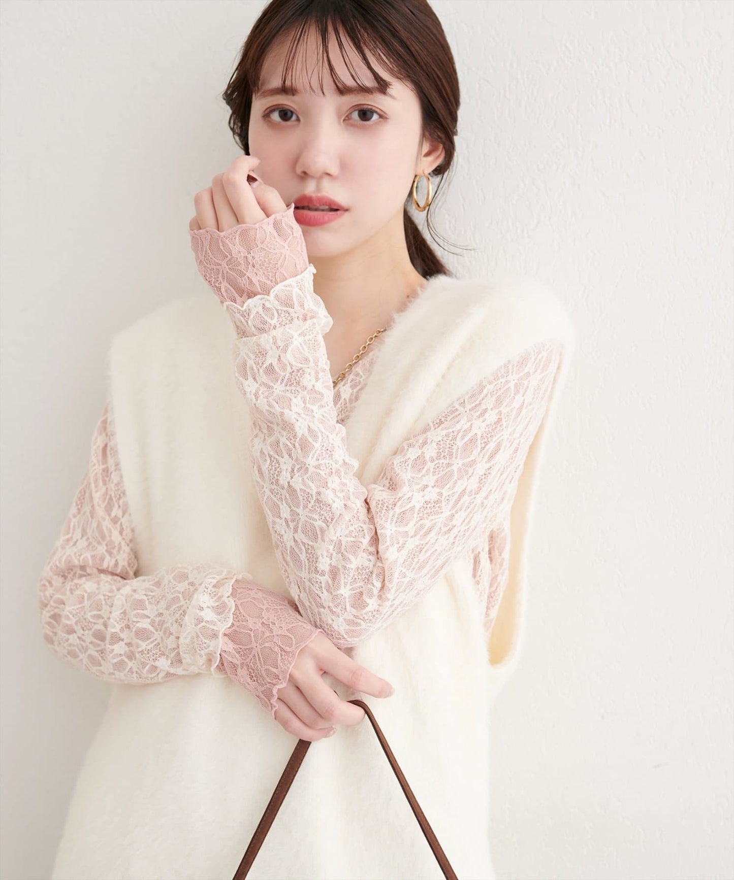 natural couture 雙面兩色Lace Top