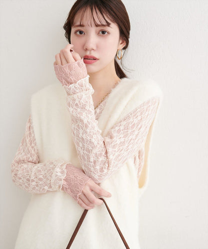 natural couture 雙面兩色Lace Top