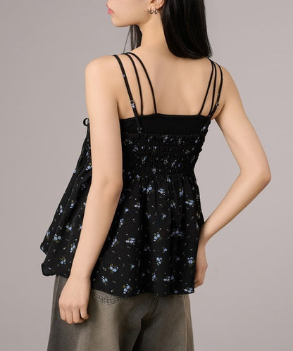 apres mignon Pattern layered camisole