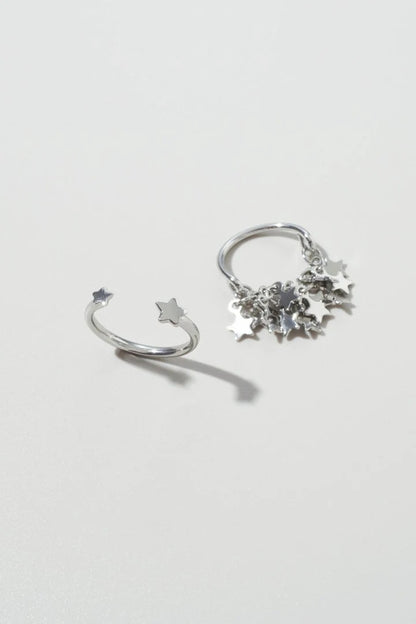 GOLDY Star shower Ring 2P Set