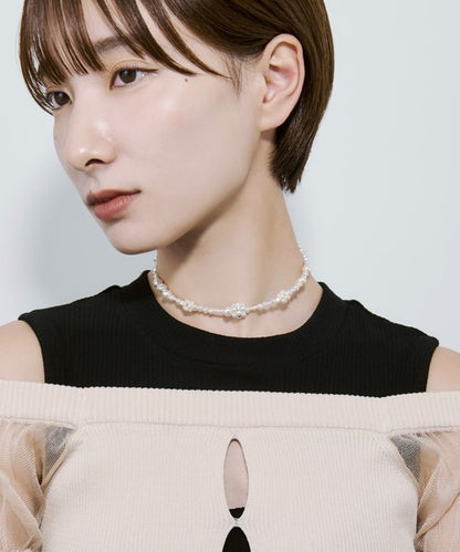 「88折現貨」GOLDY Monostone Pearl Neckcuff