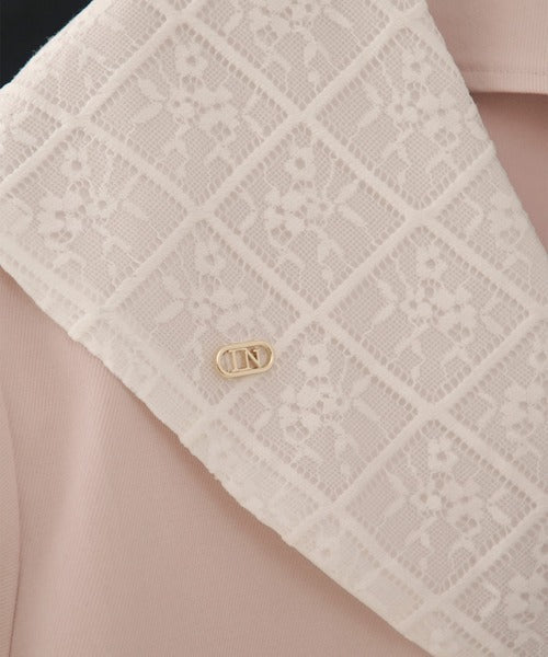 loin nuit sailor collar lace jacket