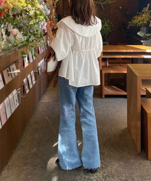 Hinari 高腰半喇叭褲