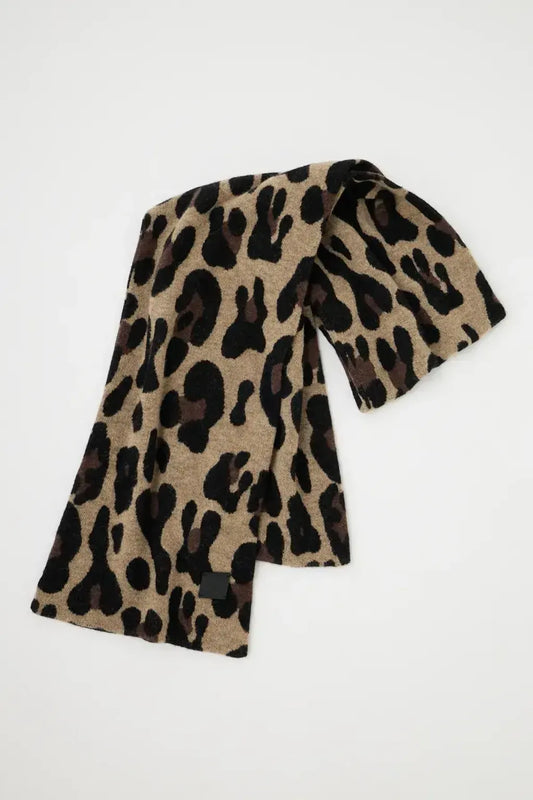 MOUSSY 針織圍巾[豹紋/迷彩]