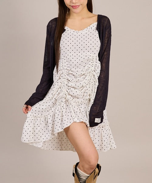 Lace drawstring cami tunic