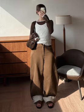 hazyl rollup wide pants