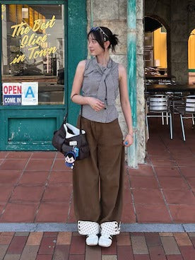 hazyl rollup wide pants