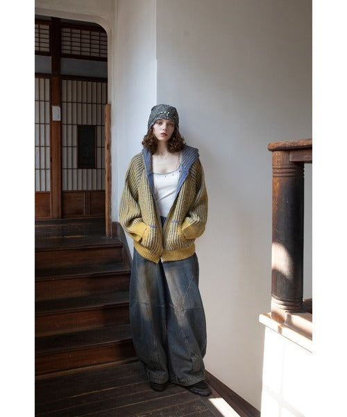 Vacancy 雙面可穿羅紋拉鍊連帽衫