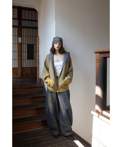 Vacancy 雙面可穿羅紋拉鍊連帽衫