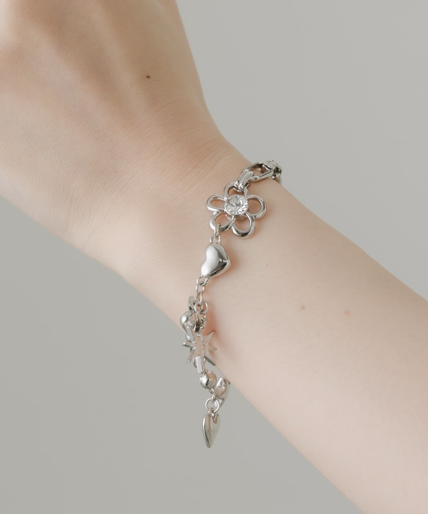 SMELLY Metal Chain Motif Mantel Bracelet