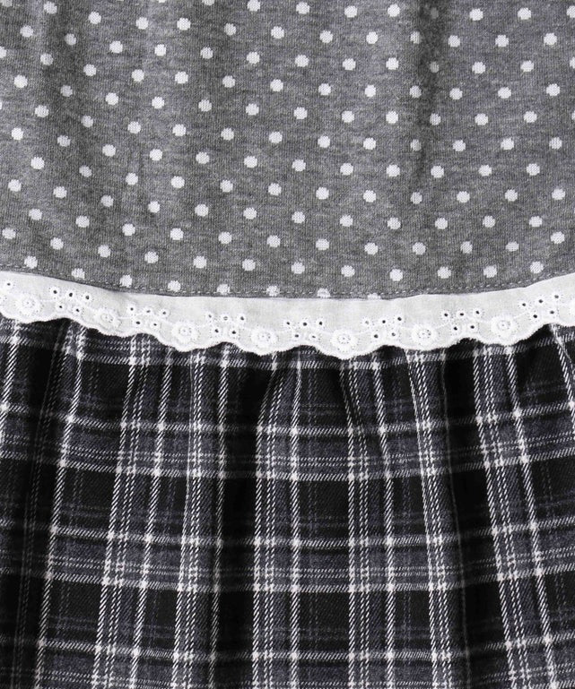 WC Patchwork tiered skirt