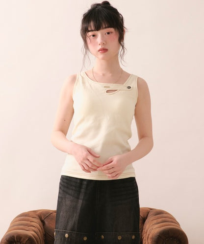 loin nuit stitch design tank top