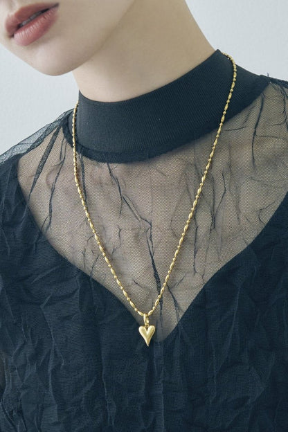 GOLDY 心形吊墜不銹鋼項鍊