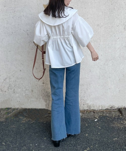 Hinari 高腰半喇叭褲