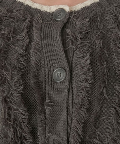 forksy. Fringe Knit Cardigan