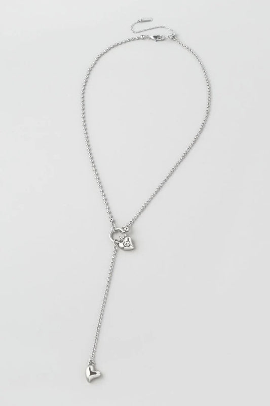 GOLDY Heart "Y" Shape Necklace