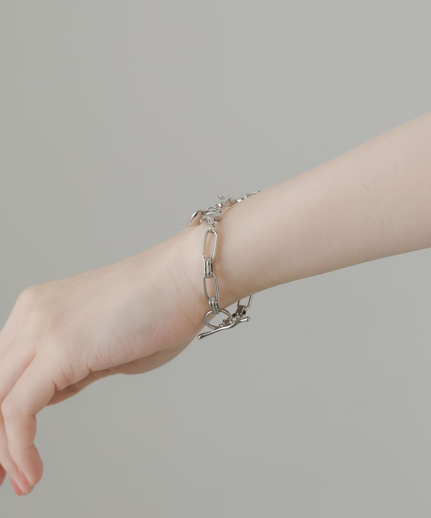 SMELLY Metal Chain Motif Mantel Bracelet