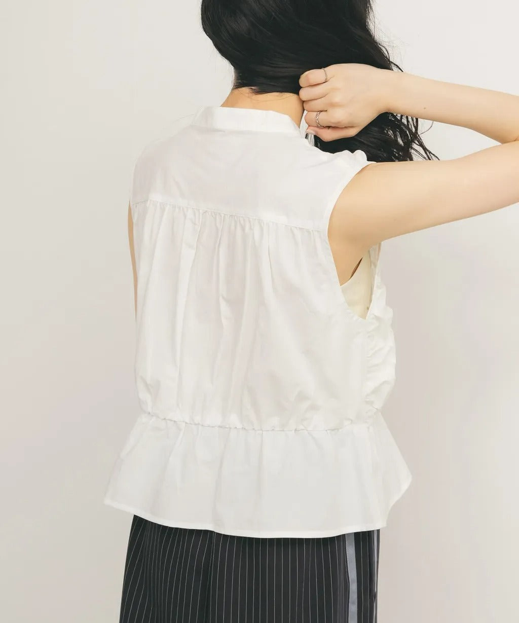 [現貨] KBF 無袖褶皺Shirt