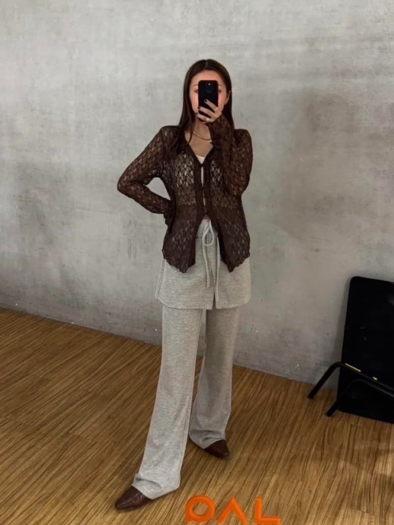 [短/長ver] Kastane Lace pullover with collar