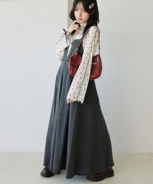 【12色展開】アソート袖リボンシアーメロートップス