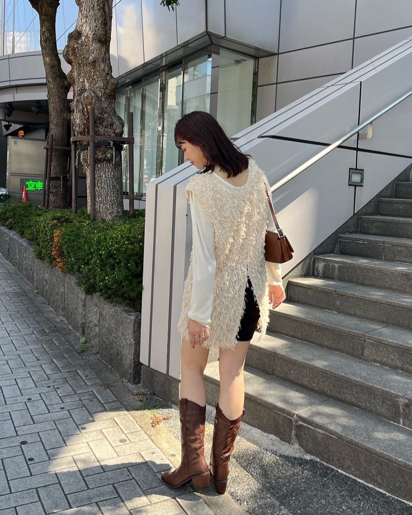 [現貨] Kastane 毛毛長背心