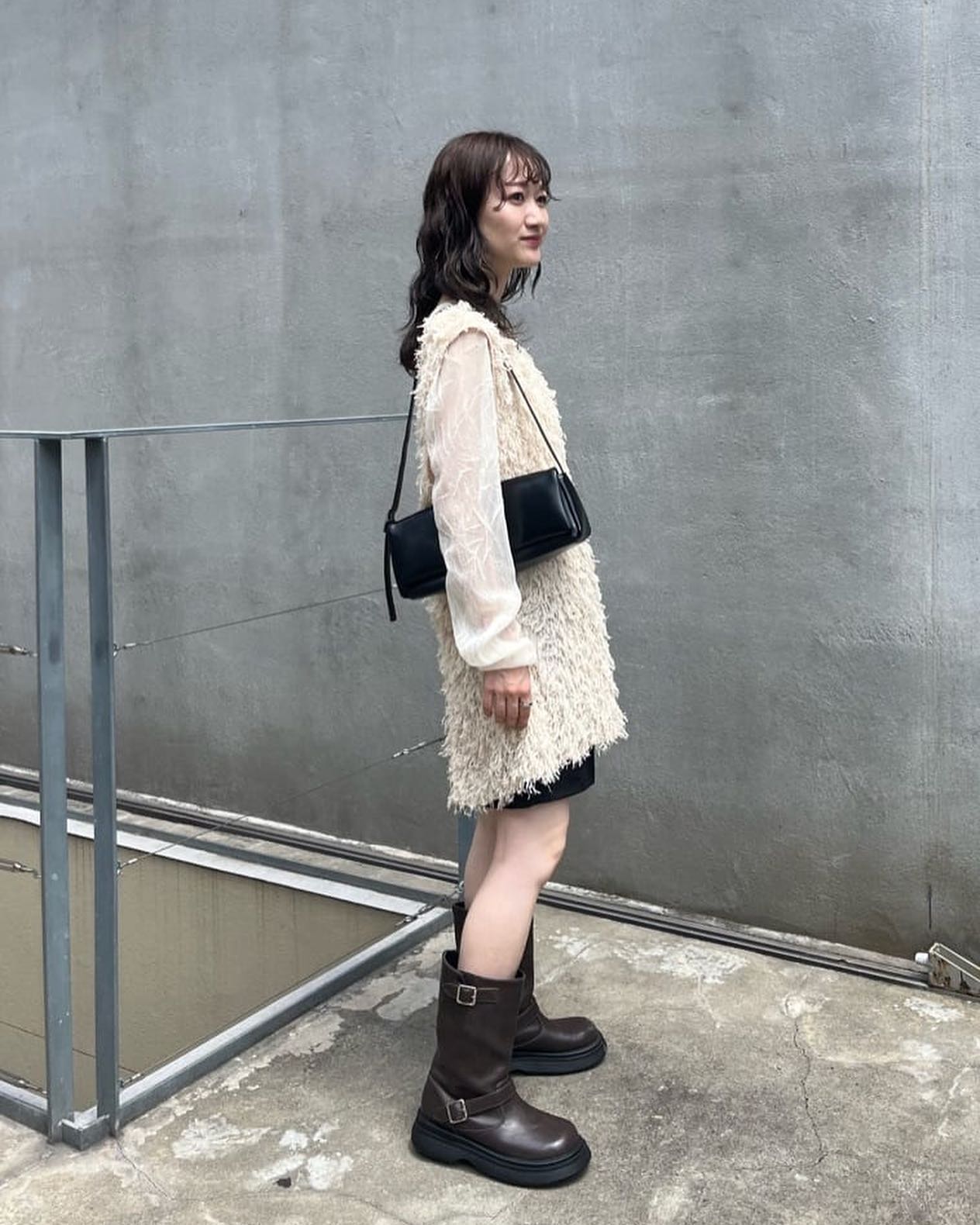 [現貨] Kastane 毛毛長背心