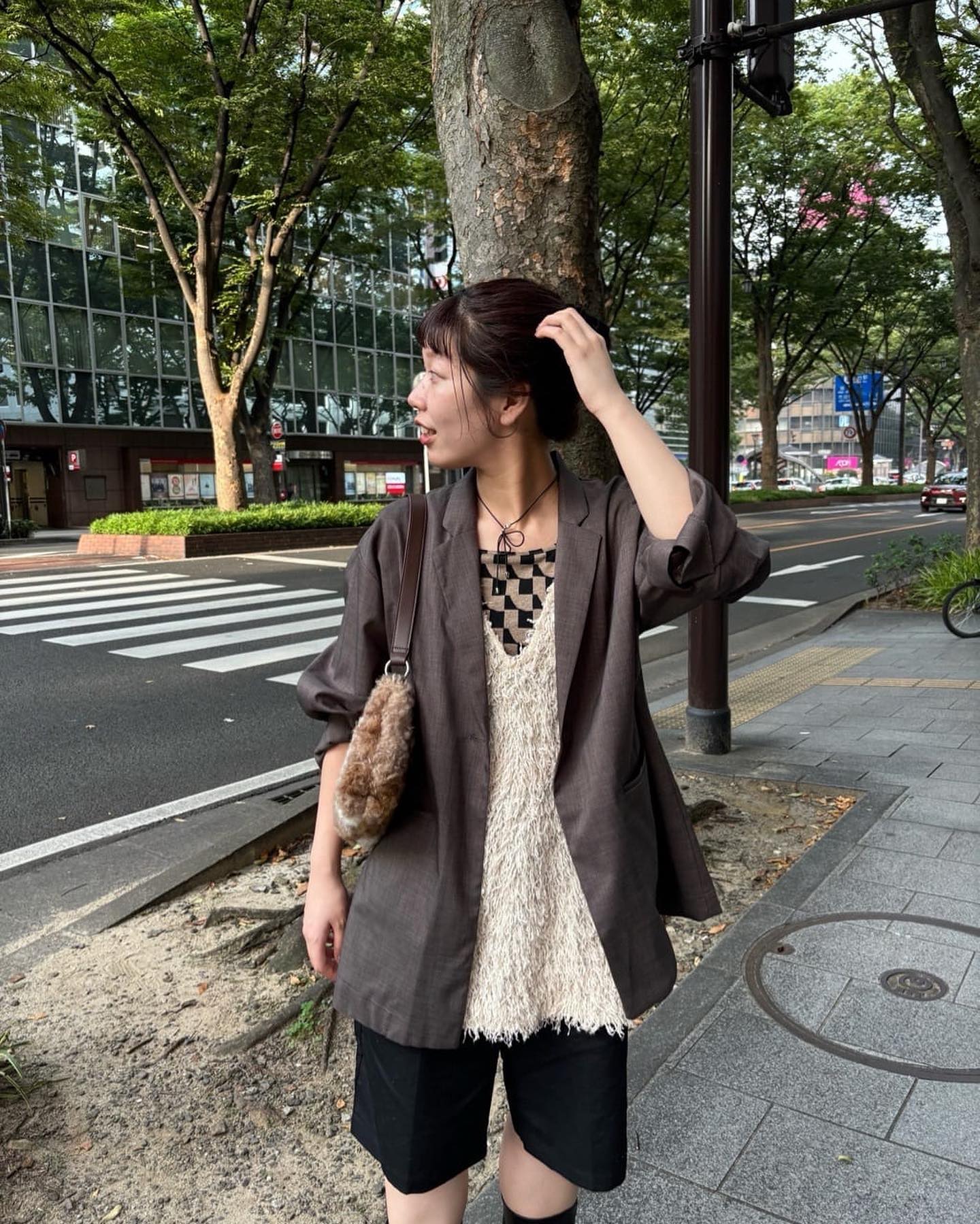 [現貨] Kastane 毛毛長背心