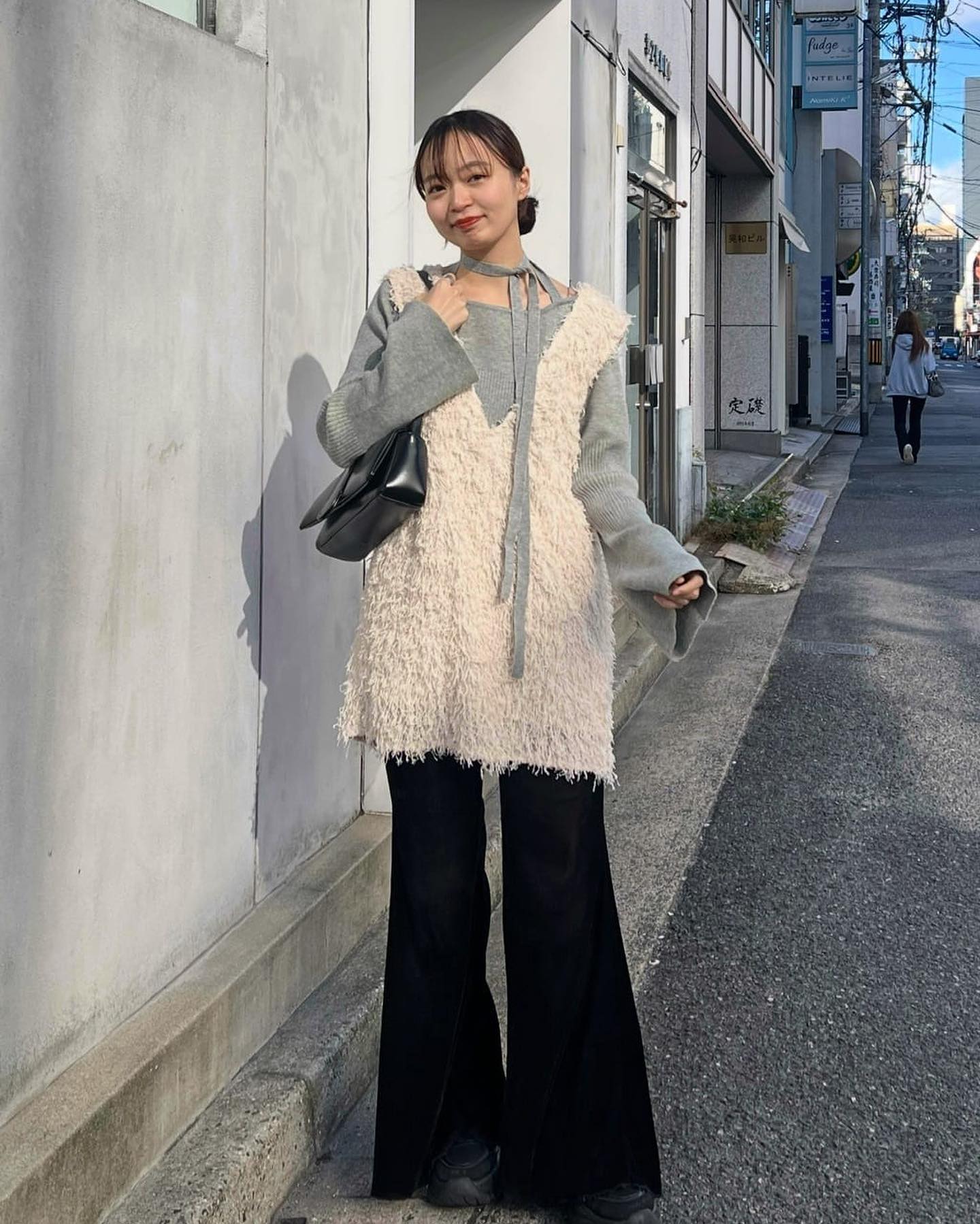 [現貨] Kastane 毛毛長背心