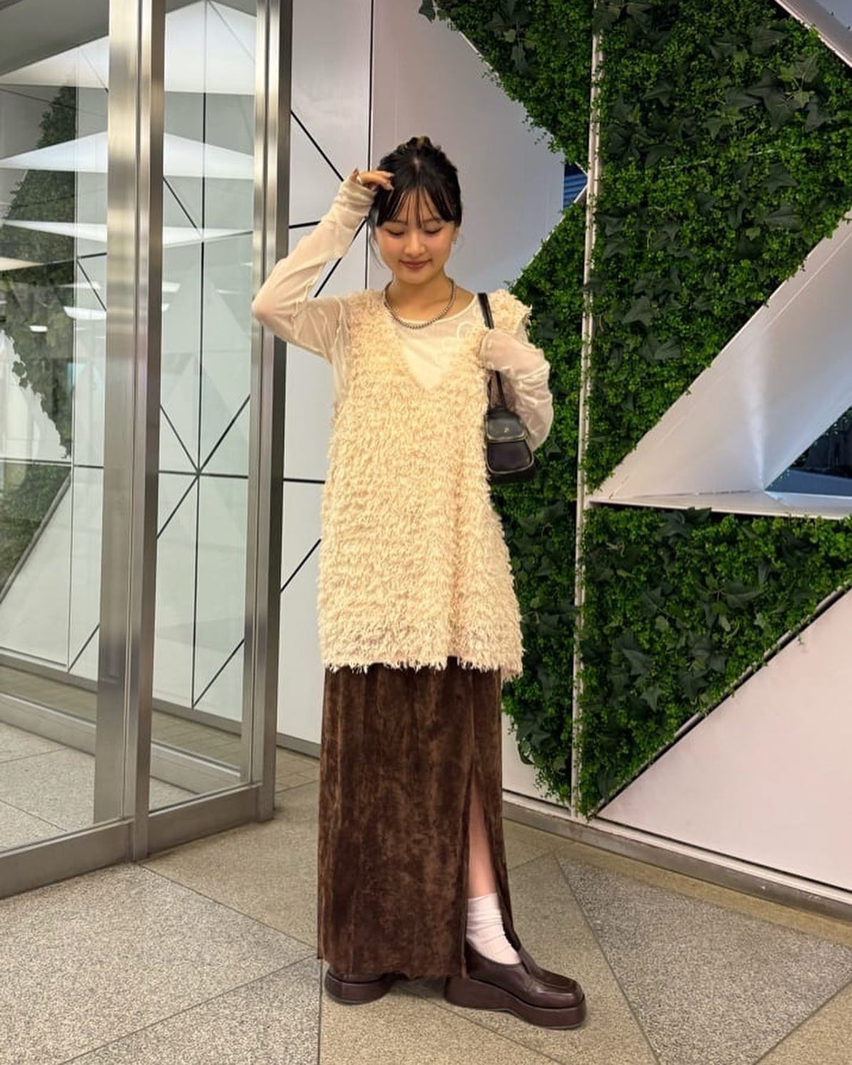 [現貨] Kastane 毛毛長背心