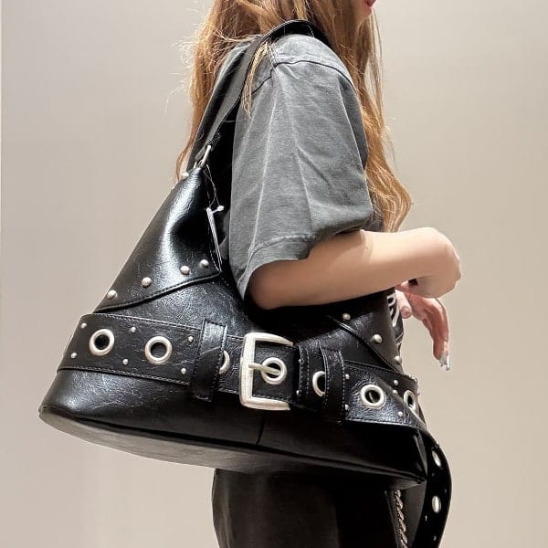 Ray BEAMS Studded Belt Bag